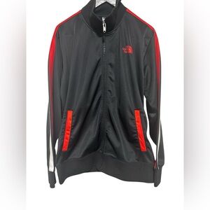 The North Face Men's Black Track Jacket In Size Large
